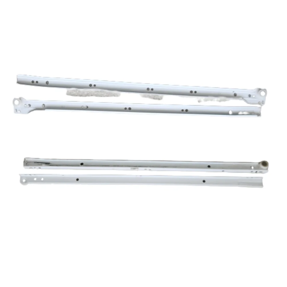24-Inch Bottom Mount Drawer Slide Rails - white (2 sets included)